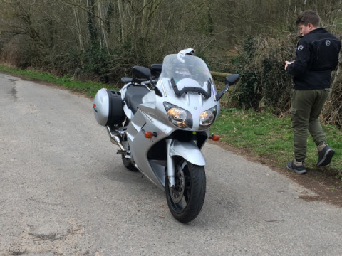 Got afew hours out with my son on the fjr