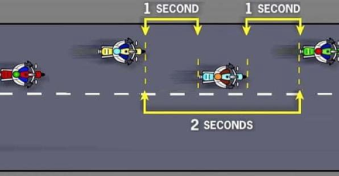 Group Riding Top tip - Staggered formation