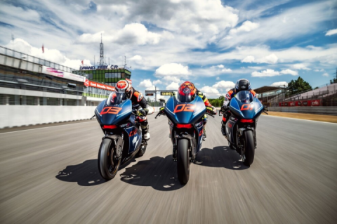 Martin Bauer tests the new Krämer GP2 890 RR at the Brno Circuit.