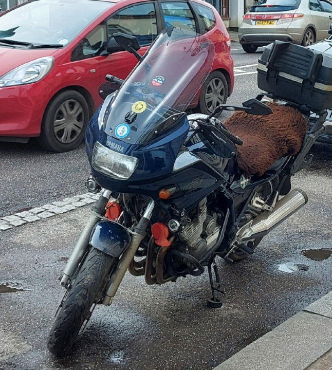 96 mile ride ahead of rain and wind