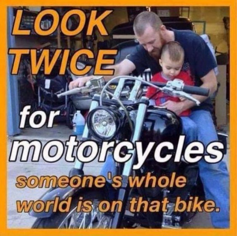 Watch out for motorcycles