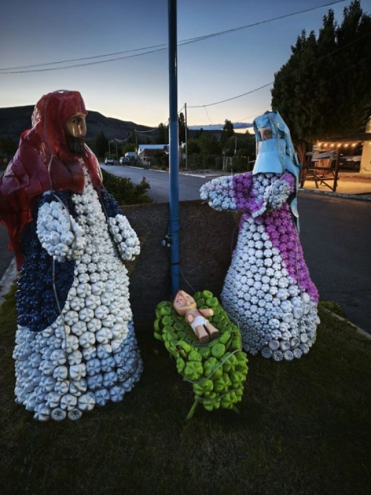 Merry Christmas! ( A flu made from old plastic bottles. Found on route 40 in Argentina)