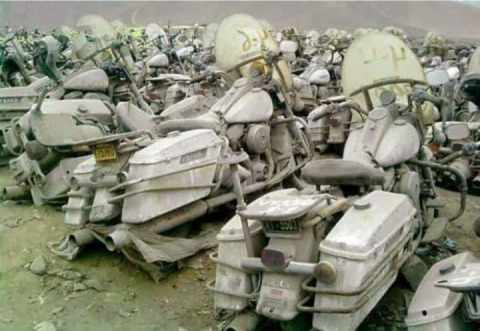 There’s an ocean of Harley Davidson located in Lima, Peru