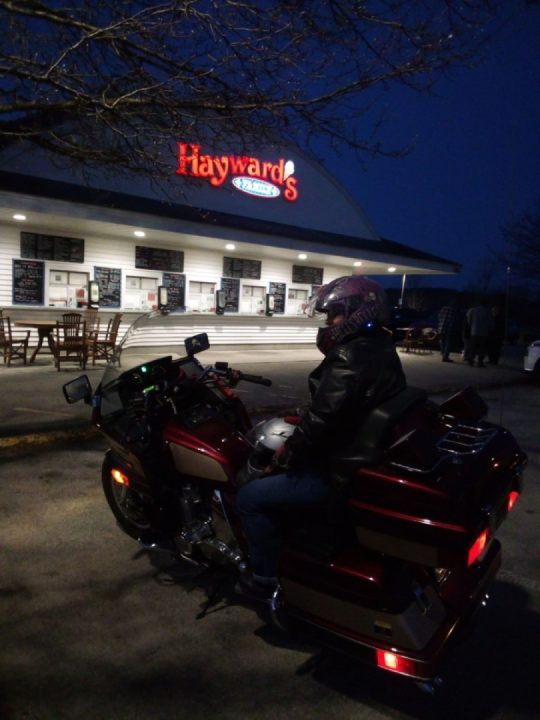 An evening ride with some ice cream - what could be better?
