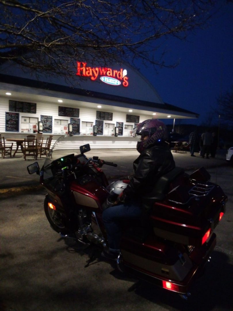 An evening ride with some ice cream - what could be better?