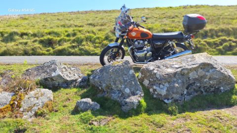 Motorcycle ride to grimspound via teignvalley and doccombe.