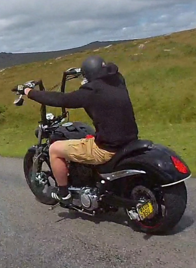An intrepid group of Advanced Motorcyclists survive the fabled 'hands-bend' on Dartmoor