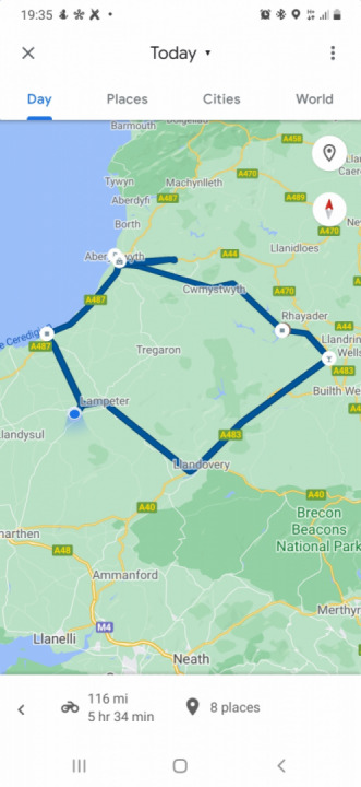 Lovely ride, beautiful Wales ☀️