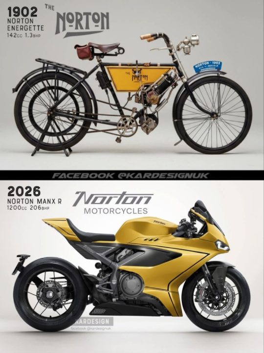 The oldest Norton vs the newest Norton 