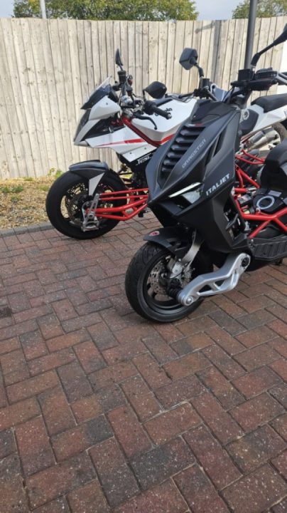 Bimota Tesi vs Italjet Dragster today