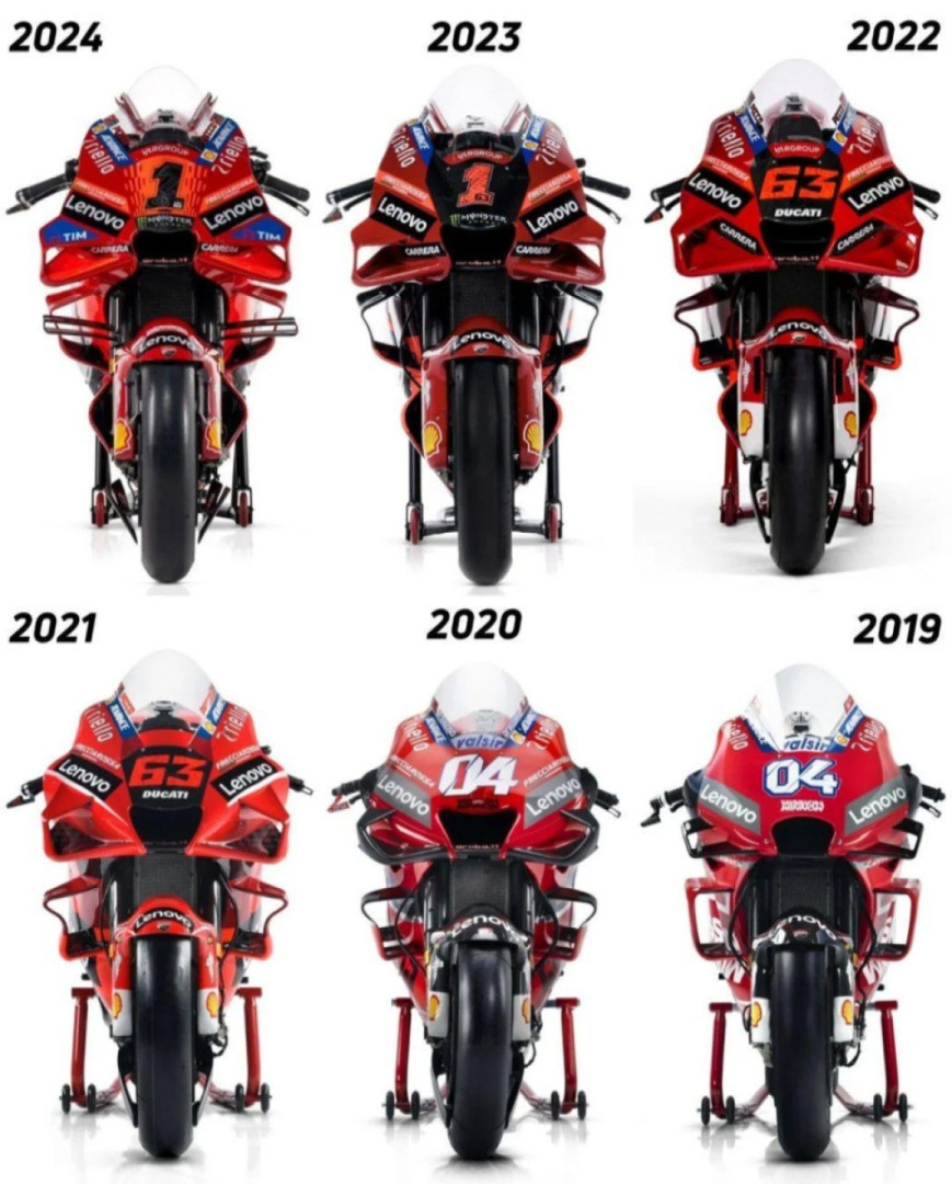 Ducati's evolution over the years