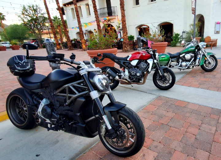 Owning a motorcycle has me always meeting new friends. 
