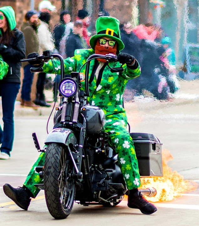 Yup, that's what we do ? ? ? ? ? Happy st Patrick's Day ... #BikeLife ? ...