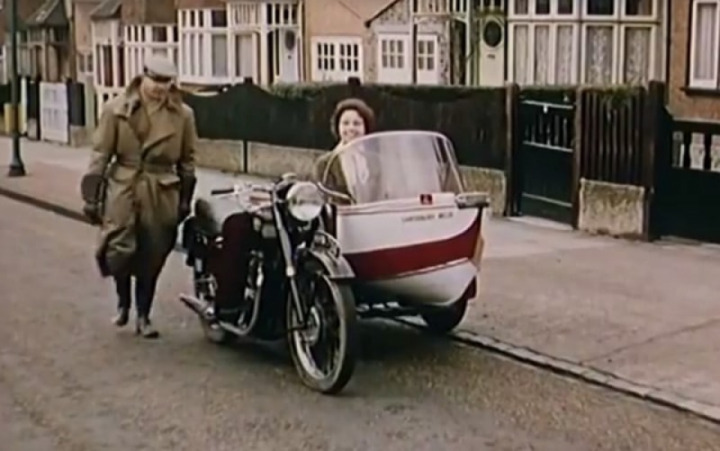 The amphibious motorcycle sidecar of the past