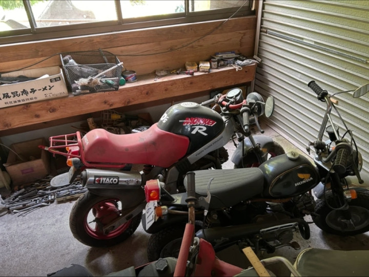 Grandfather's old bike collection