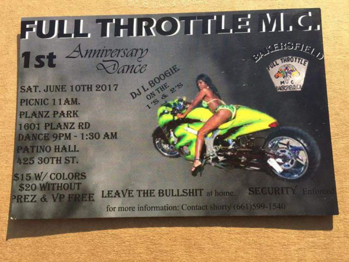 Bakersfield full throttle first anniversary