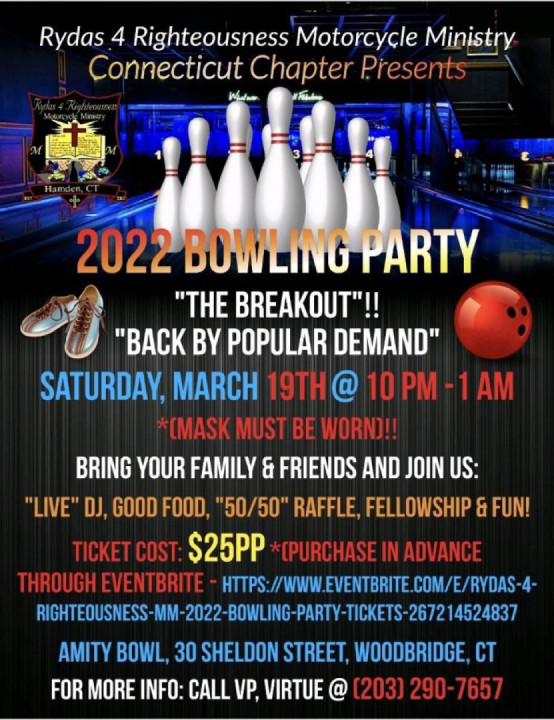 BIKERS BOWLING PARTY MARCH 2022