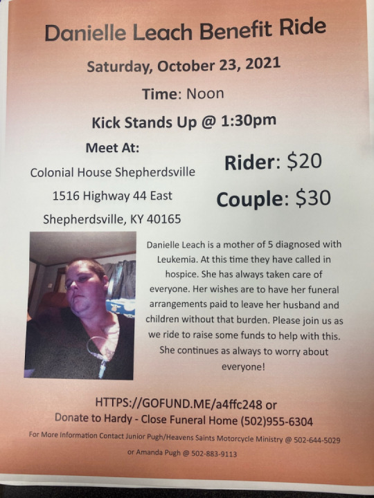 Danielle Leach Charity Ride