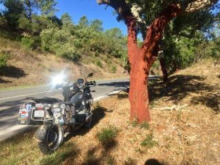 Riding the N2,north from Faro