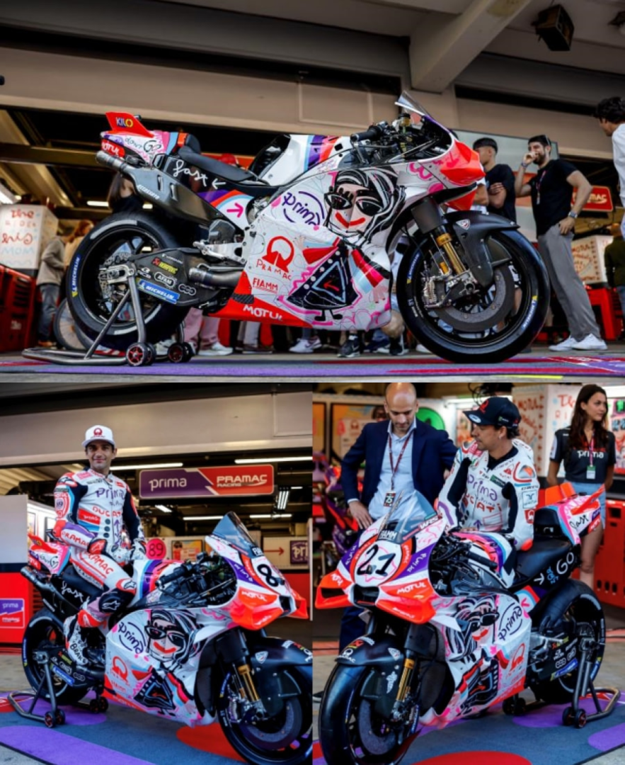 MotoGP, Prima Pramac Ducati reveals the new colors for the Barcelona GP... and 3 years of contract