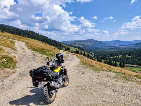 The V Strom 650 in Romania
