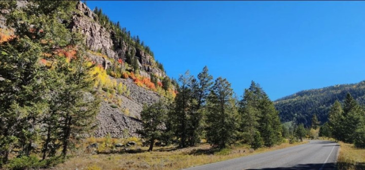 It's officially autumn, the leaves are changing along Mirror Lake Scenic Byway, Utah Highway