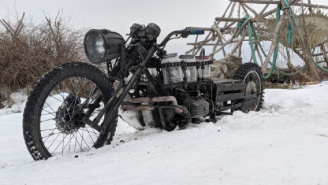 Custom Rat bike - Grandma with care from Russia