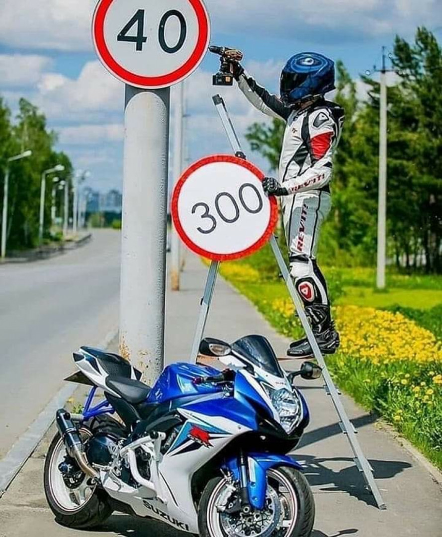 When you think your bike is too fast for the roads