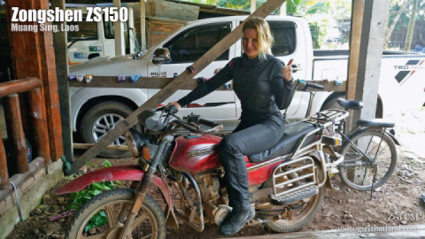 The Zongshen ZS150, Muang Sing, Northern Laos.