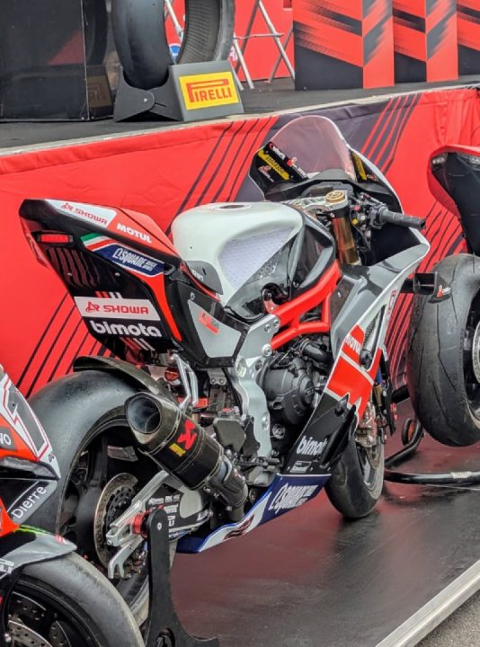 Great Bimota day at WSBK Donnington....and a podium!! 