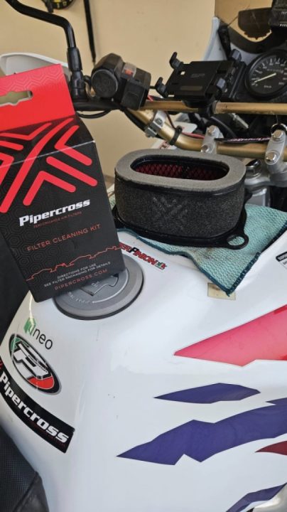 Don't you just love a freshly washed and oiled air filter?