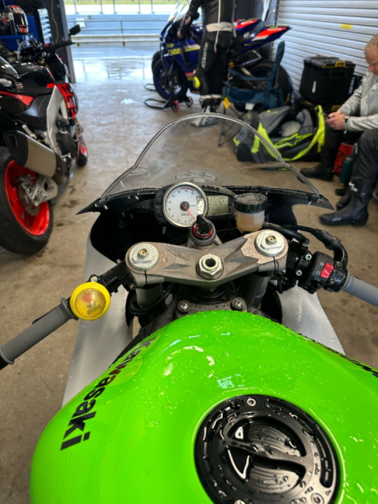 A wet day on the track in December