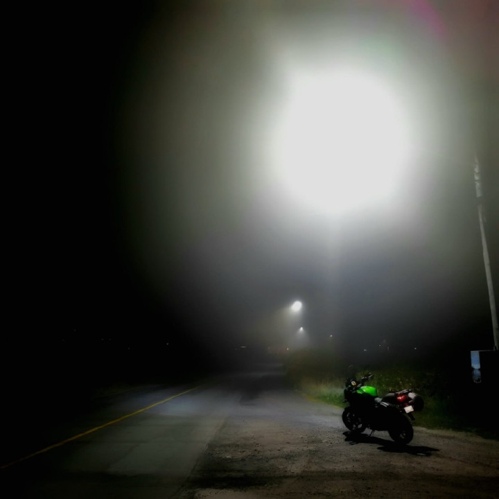 Foggy ride tonight