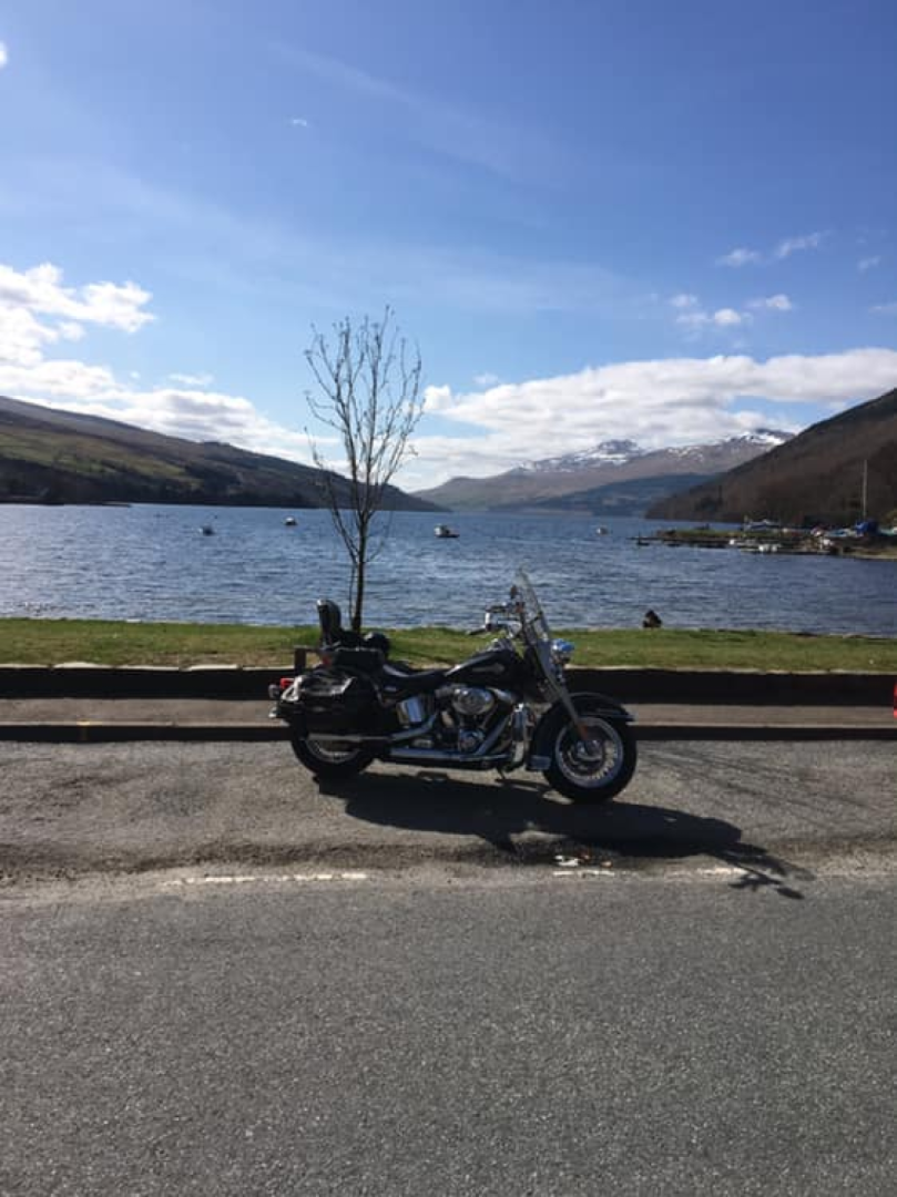 Hi! I'm new here. Picture of the bike on trip to Loch Tay