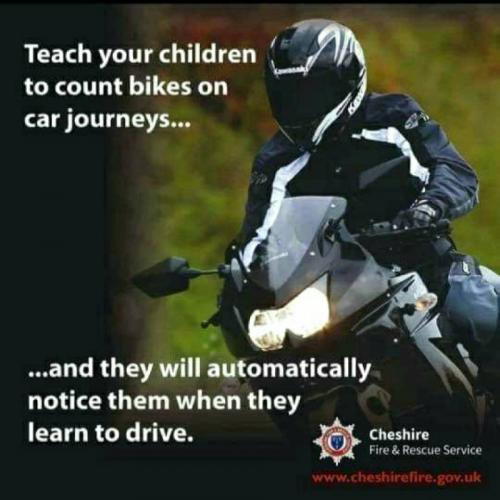 Keep riders safe , educate your children as soon as you can 