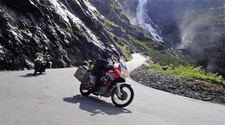 Rolling down to Geiranger Fjord, Norway.