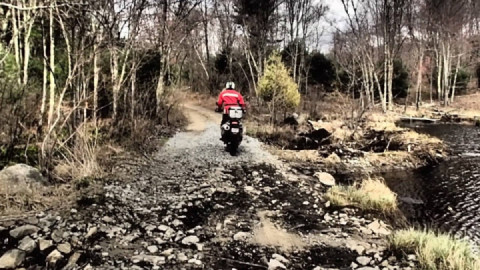 Water crossing section on the Piccadilly pineapple route