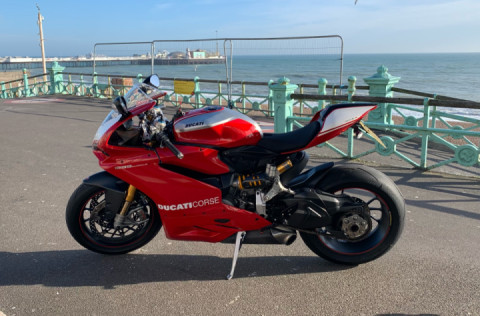 Waiting for the spring to get back on the bike.