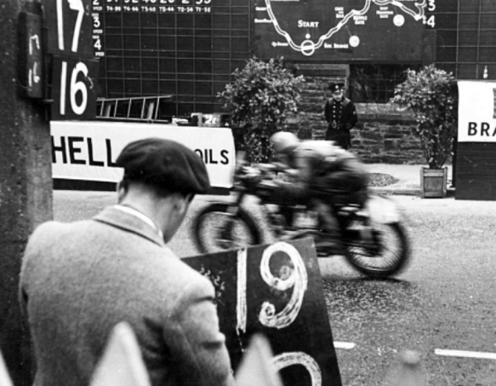 1950 Isle of Man TT. Motorcycle Race #32