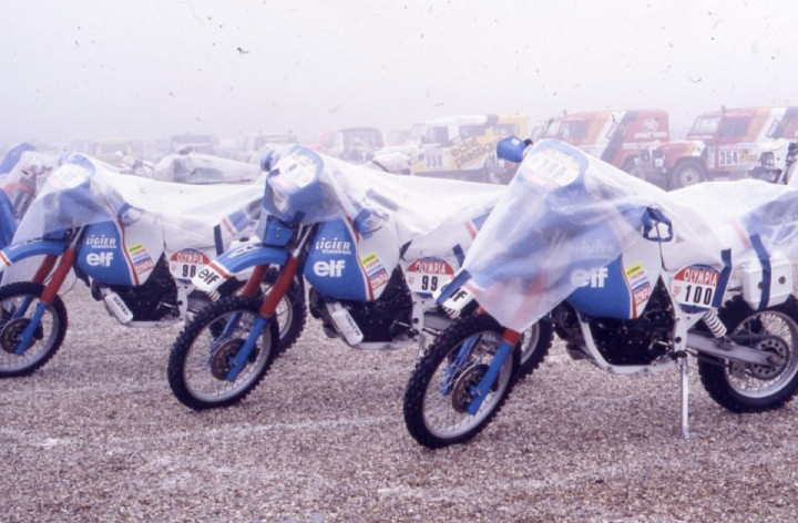 Dakar 1985 | La Cagiva Elefant, 1st 750 according to Giampaolo Marinoni