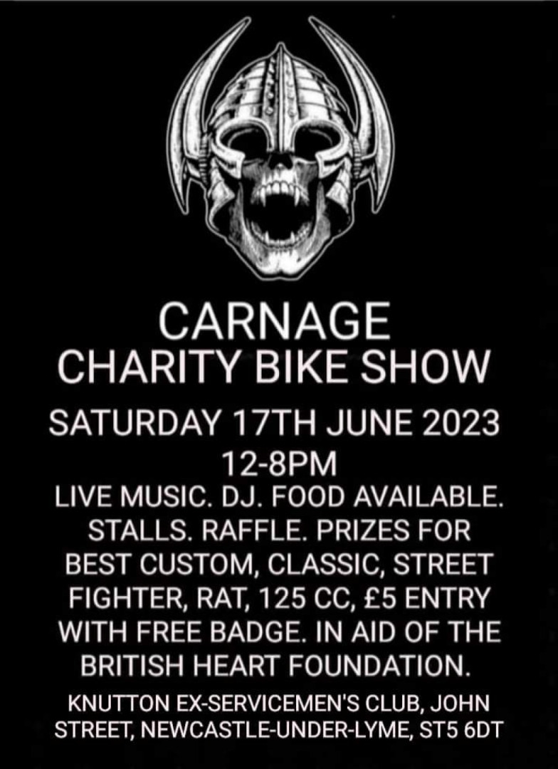 Charity bike show in aid of The British heart foundation.
