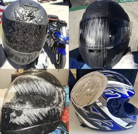 A reminder to wear your helmet