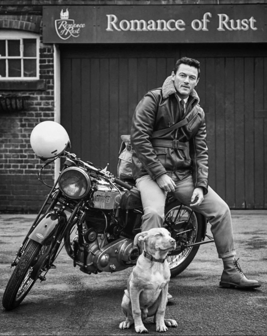 2 Beauties, Luke Evans and a Vincent Motobike...
