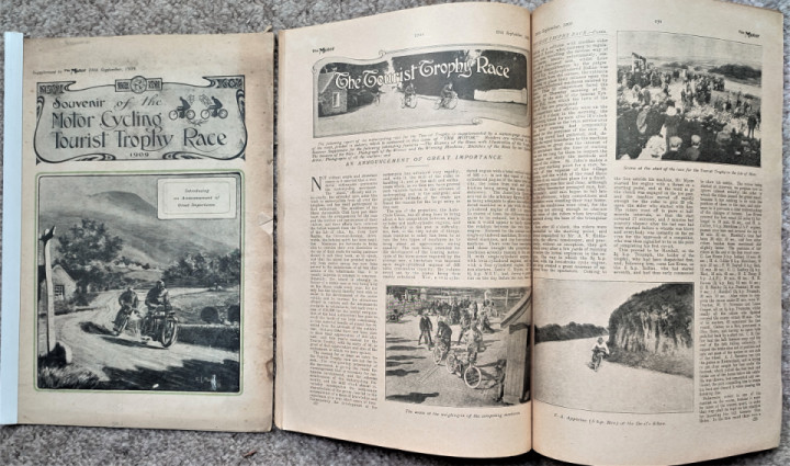1909 TT Report and 16 pages of Images