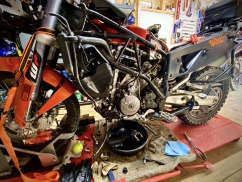 Refreshing ride before spending several hours changing oil/filter in my bike.