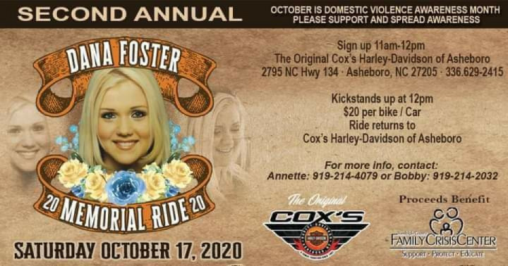 Mark this memorial ride down in your calendar an come on out