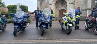 A 204-km motorcycle rally