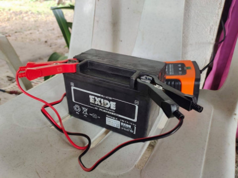 After 3 years and 37k on the clock, she had her first charge..