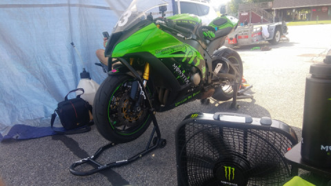 At VIRgina International Raceway ready for track day