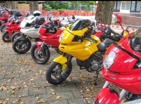 Last summer during the day a road trip with some Friend. Lunch stop by a Ducati Event.